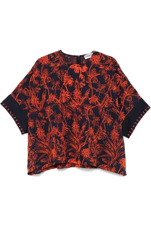 Essentiel Antwerp Floral-embroidered top