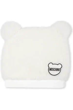 Moschino Logo-appliqu?? faux-shearling beanie