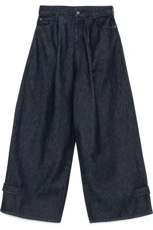 Emporio Armani Pleated wide-leg jeans