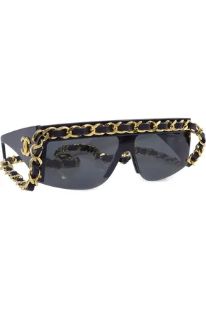 CHANEL 1990-2000s chain sunglasses