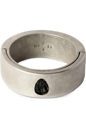 PARTS OF FOUR Sistema Ring sterling- black-diamond ring