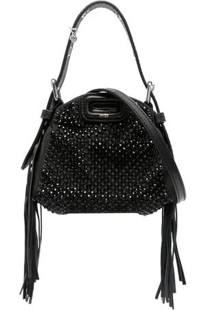 Maje Rhinestone-embellished mini bag