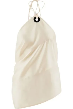 Salvatore Ferragamo Asymmetric satin top