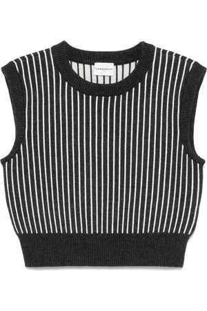 Claudie Pierlot Sleeveless striped knitted top