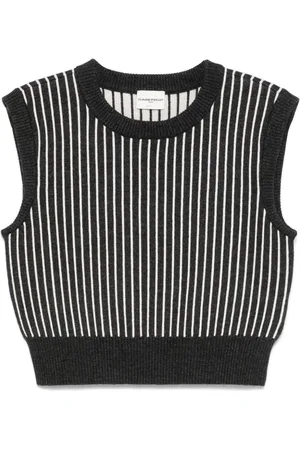 Claudie Pierlot Sleeveless striped knitted top