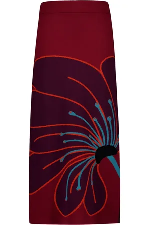 Paula Jacquard pencil skirt
