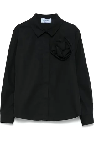 Mimisol Floral-appliqué shirt