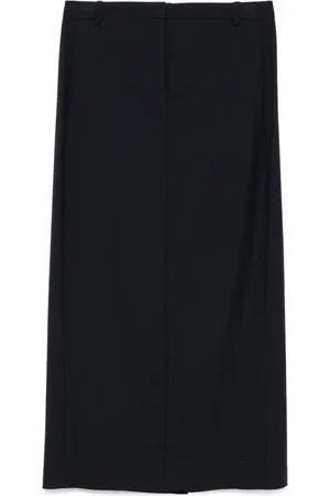 THEORY Twill midi skirt