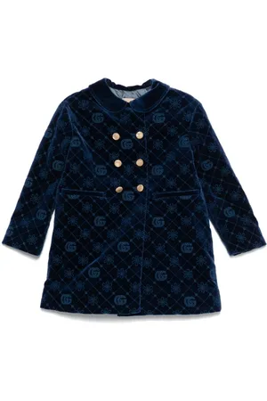 Gucci Double G velvet coat