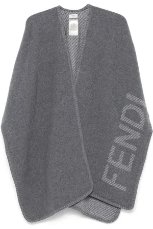 Fendi Logo-intarsia cape