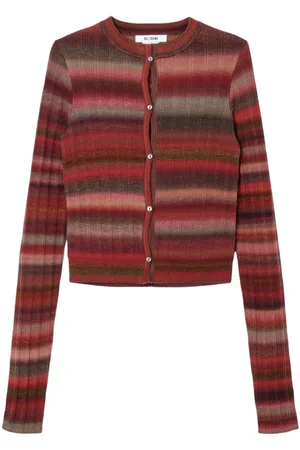 RE/DONE Ribbed crew-neck cardigan