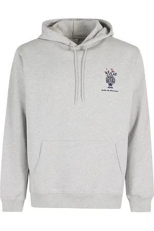 Drôle de Monsieur Logo-embroidered cotton hoodie