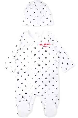 Balmain Logo-print babygrow set