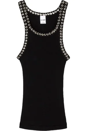 RE/DONE Whipstitch ribbed tank top