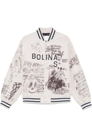 Paly Graffiti-print bomber jacket
