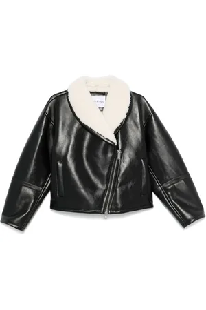 Stand Studio Faux-leather biker jacket