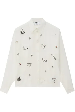 Msgm Beaded button-up shirt