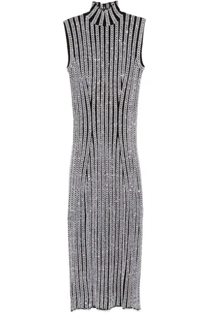 Missoni Sequinned sleeveless midi dress