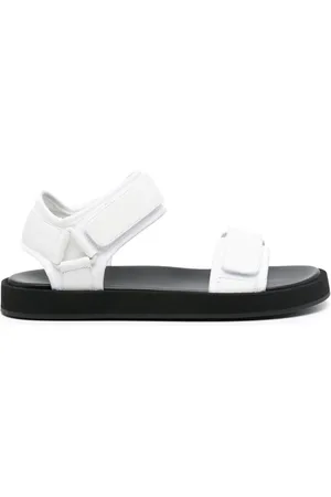 The Row Hook-and-Loop leather sandals