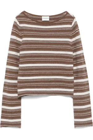 Claudie Pierlot Striped flare-sleeve sweater