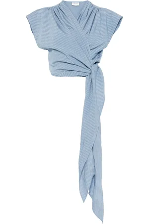 Claudie Pierlot Striped wrap blouse