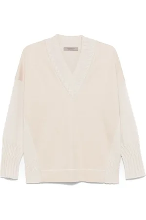 D.EXTERIOR Chevron knit sweater