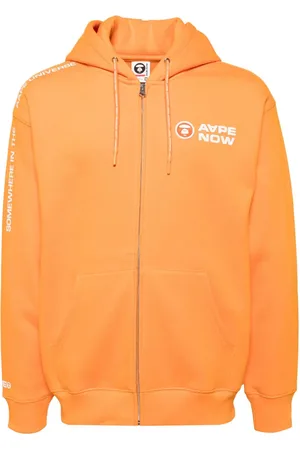 A Bathing Ape Logo patched hooded jacket
