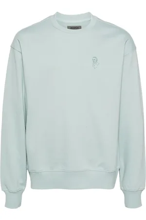 Musium Div. Tonal embroidered back sweatshirt