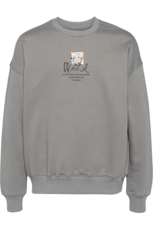 Musium Div. Mixed media sweatshirt