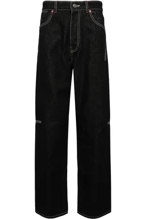 Marine Serre Straight-leg jeans