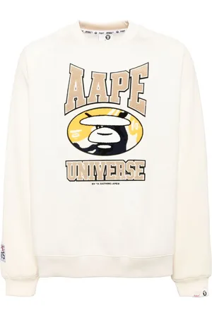 A Bathing Ape Logo patched sweatshirt