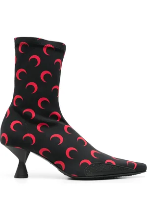 Marine Serre 60mm moon-printed jersey boots