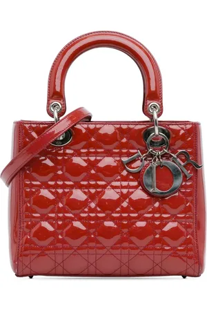 Dior 2011 Medium Patent Cannage Lady Dior satchel