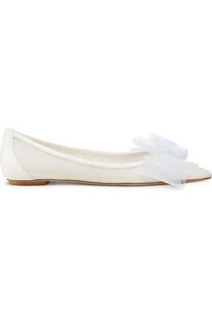 Stuart Weitzman Blushing Bow ballerina shoes