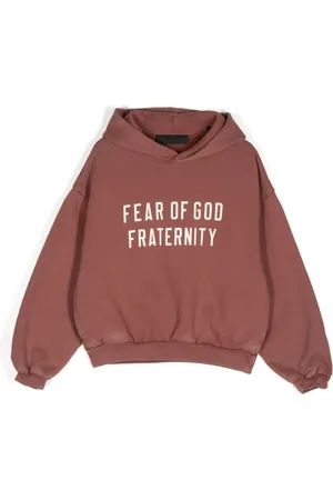 FEAR OF GOD Logo-print hoodie