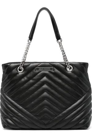 Armani Exchange Matelassé-effect tote bag