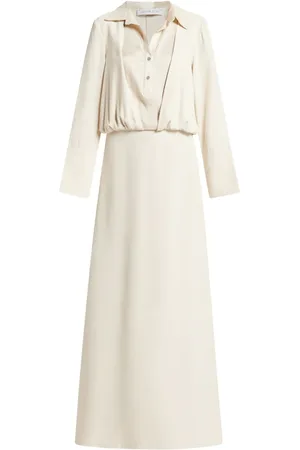 MEHTAP ELAIDI Layered-collar crepe dress