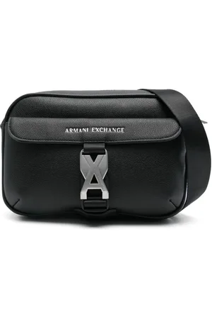 Armani Exchange Logo-buckle messenger bag