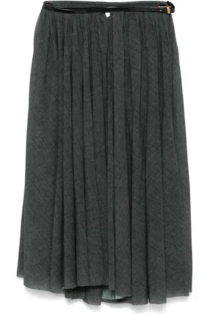 Serafini Pleated midi skirt