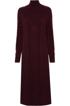 ERIC BOMPARD Cable-knit maxi dress