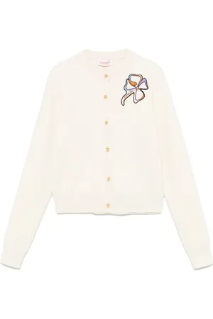 Lanvin Logo-patch cardigan