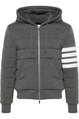 Thom Browne 4-Bar stripe hooded jacket