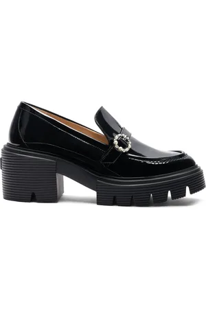 Stuart Weitzman 60mm leather loafers