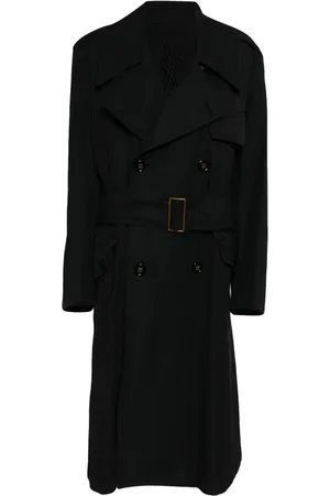 Saint Laurent 1990-2000s double-breasted cotton coat