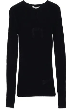 tibi Ribbed-knit crew-neck sweater