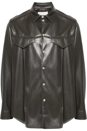 Nanushka Faux-leather shirt