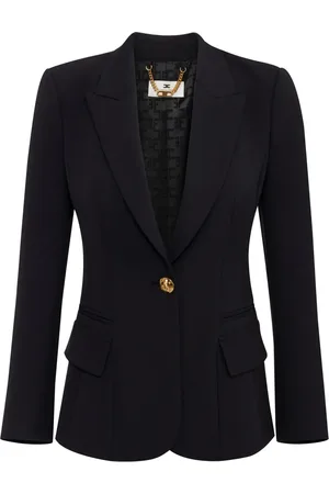 Elisabetta Franchi Peak-lapel crepe blazer