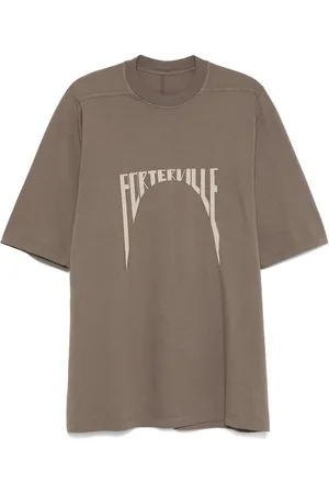 Rick Owens Embroidered-logo organic-cotton T-shirt