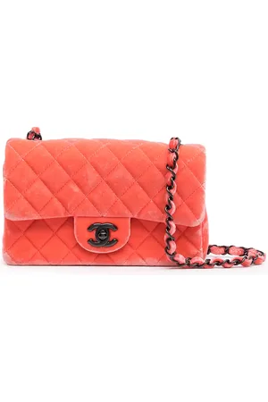 CHANEL 2015 velvet Classic Flap shoulder bag