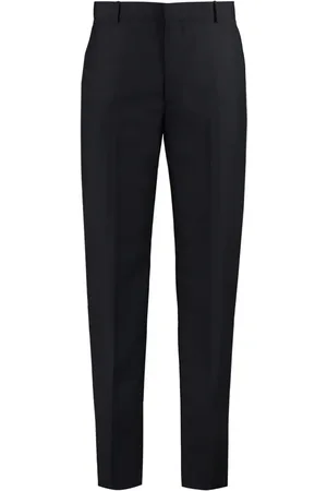 Alexander McQueen Pressed-crease tailored trousers